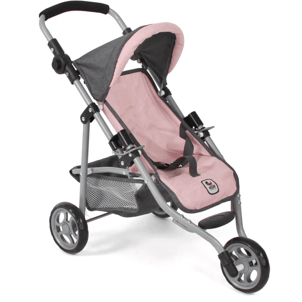BAYER CHIC 2000 Jogging-Buggy LOLA Melange Anthrazit-rosa 3 BAYER CHIC 2000 Jogging-Buggy LOLA Melange Anthrazit-rosa