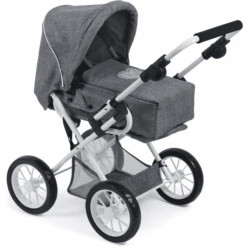 BAYER CHIC 2000 Kombi-Puppenwagen LENI, Jeans Grey