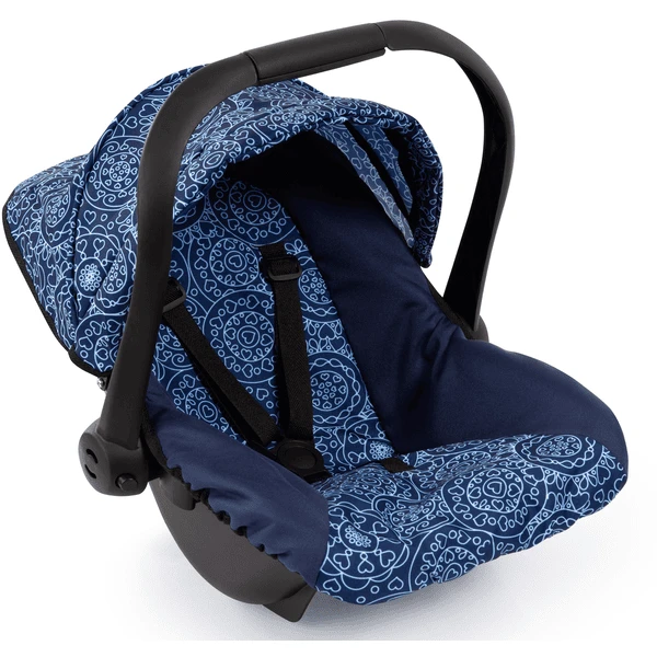 Bayer Design Puppen-Autositz Mit Dach Blau Mit Muster 3 Bayer Design Puppen-Autositz Mit Dach Blau Mit Muster