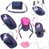 Bayer Design Zubehör-Set Mit Einhorn, Blau/ Pink Mit Einhorn -Kinderspielzeug bayer design zubehoer set mit einhorn blau pink mit einhorn a295854