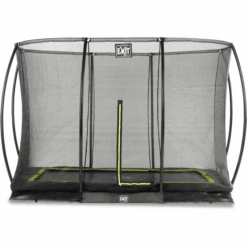 EXIT TOYS EXIT Bodentrampolin Silhouette 214 X 305 Cm Mit Sicherheitsnetz, Schwarz