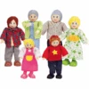 HAPE Puppenfamilie - Helle Hautfarbe 6tlg. -Kinderspielzeug hape puppenfamilie helle hautfarbe 6tlg a073802