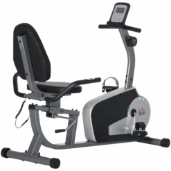 HOMCOM Fitnessrad Mit LCD-Shirm Grau