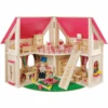 Howa® Puppenhaus Klappbar Inkl. 21-tlg. Möbelset Und 4 Puppen -Kinderspielzeug howa puppenhaus klappbar inkl 21 tlg moebelset und 4 puppen a260254