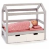 MUSTERKIND® Puppen-Hausbett Viola Grau/weiß -Kinderspielzeug musterkind puppen hausbett viola grau weiss a326667