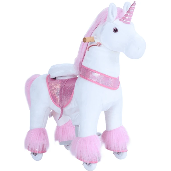 PonyCycle® Pink Unicorn Mit Bremse - Groß 3 PonyCycle® Pink Unicorn Mit Bremse - Groß
